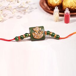 Happening Hippo Rakhi With Roli Chawal & Best Wishes Greeting Card-image-79