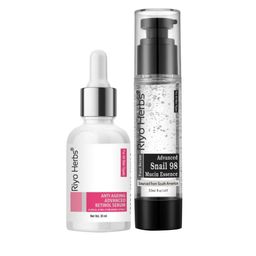 Riyo Herbs Snail 98 Mucin Essence 50ml & Anti Ageing Serum 30ml Combo-6