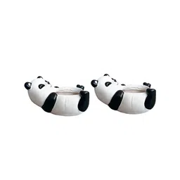 Garden Deco Black & White 2 Pieces Bear Resin Planters-image-32