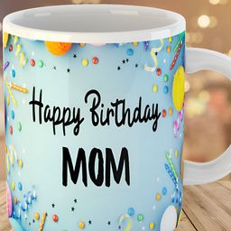 Keviv Blue & Black Text or Slogans Printed Ceramic Glossy Mug 325 ml-image-86
