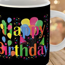 Keviv Black & Pink Text or Slogans Printed Ceramic Glossy Mug 325 ml-image-68