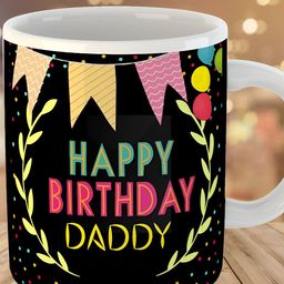 Keviv White & Pink Text or Slogans Printed Ceramic Glossy Mug 325 ml-image-79