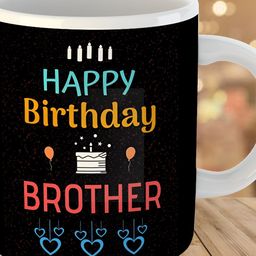 Keviv Black & Blue Text or Slogans Printed Ceramic Glossy Mug 325 ml-image-74