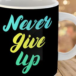 Keviv Black & Blue Text or Slogans Printed Ceramic Glossy Mug 325 ml-image-79