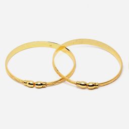 Anouk Women Set Of 2 Gold-Toned Gold-Plated Kada Bracelet-picture-8