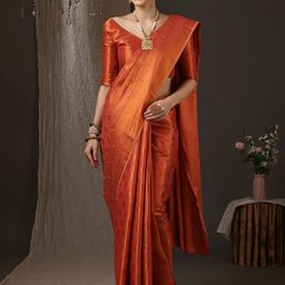 Saree mall Woven Design Zari Silk Blend Kanjeevaram Saree-image-13