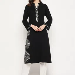 Zigo Floral Embroidered Wool Thread Work Kurta-picture-56