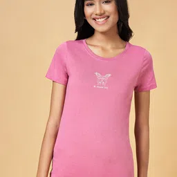 Honey by Pantaloons Round Neck Cotton T-shirt-45