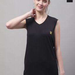 VIMAL JONNEY Pack Of 2 V-Neck Sleeveless Cotton T-shirts-image-33