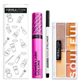 Makeup Revolution London Power Lash Mascara, Kohl Eyeliner & Soulful Eyeshadow Palette-47