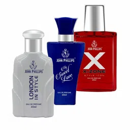 JOHN PHILLIPS Set of 3 Eau De Parfum- London In Style + My Sweet Love + XX-Zone- 60ml Each-picture-23