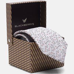 Blackberrys Woven Design Pure Silk Skinny Tie-image-90