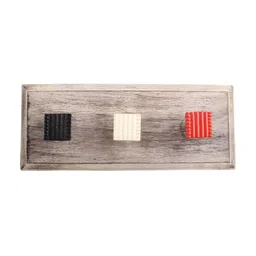 Indianshelf Red Wooden Square Wall Hooks Key Holder-image-69