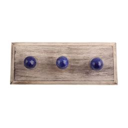 Indianshelf Brown & Blue Wooden Wall Hooks Key Holder-image-38