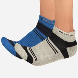 Bodycare Men Pack Of 2 Patterned Anti Bacterial Ankle Length Socks-58