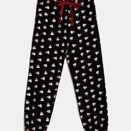 V-Mart Girls Black Printed Cotton Lounge Pyjama-image-17