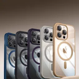 Luxury Kase Mag-Safe Compatible Transparent Back Case with Shockproof Bumper-image-89