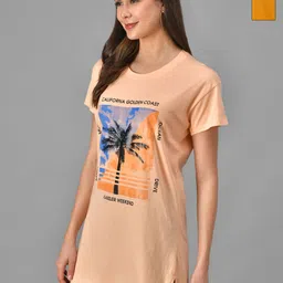 Christy World Women Graphic Printed Extended Sleeves T-shirt-image-53