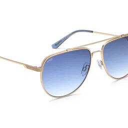 Image Unisex Round Sunglasses with UV Protected Lens IMS778C5SG-Gold-Toned-6