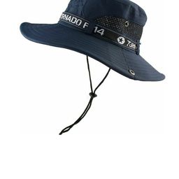 Alexvyan Men Blue Solid Sun Hat-21