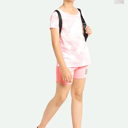 ariel Girls Pack Of 2 Typography Printed Regular Fit Mid-Rise Cotton Shorts-picture-17