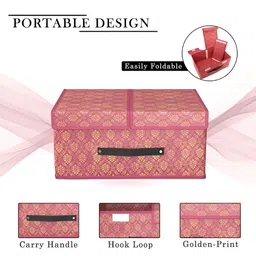 Aura Maroon Set of 2 Regular Multi-Utility Organisers image 3