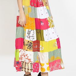 BAESD Printed A-Line Maxi Skirt image 4