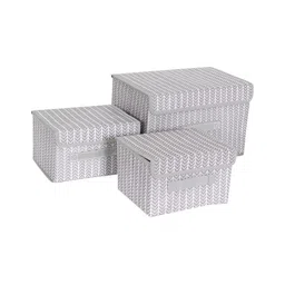 HOUSE OF QUIRK Grey Set of 3 Regular Multi-Utility Organisers image 3