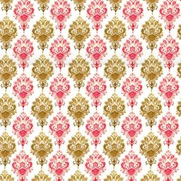 INDIAN ROYALS Multi Coloured Printed Damask Wallpaper-image-12