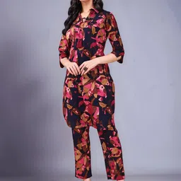 Moda Rapido Printed Pure Cotton Top With Trouser Co-Ords-image-60