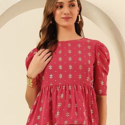 Anouk Rustic Print Top-image-8