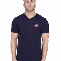 Blisstone V-Neck Applique Slim Fit Cotton Casual T-shirt-picture-10