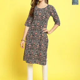 Anouk Rustic Women Pack OF-2 Ethnic Motifs Printed Crepe Kurta-97