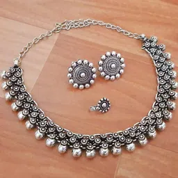 PRASO JEWELS Unisex Silver Jewellery Set-20