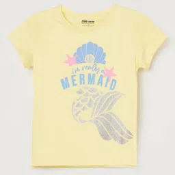 Fame Forever by Lifestyle Girls Typography Printed Applique T-shirt-23