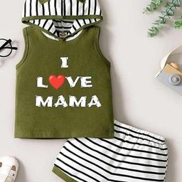 CUTEVIBE Unisex Kids Green Printed Clothing Set-27