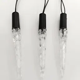KAVYARA Blue & Pink Pine Tree Shape String Lights image 2
