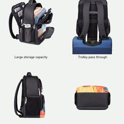 ZOUK Men Backpack with Compression Straps image 4