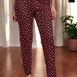 ETC Pack Of 2 Printed Pure Cotton Mid-Rise Lounge Pants-image-12