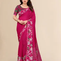 Moda Rapido Beads and Stones Saree with Blouse Piece-image-59