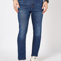SF JEANS by Pantaloons Men Slim Fit Low Distress Light Fade Jeans-image-39
