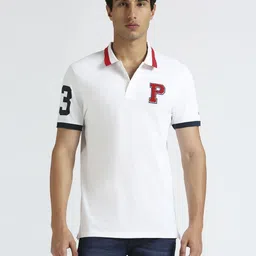 Pepe Jeans Men Solid Polo Collar Pure Cotton T-shirt-picture-35
