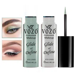 VOZO Set Of 2 Glide & Define Infusion Essential Liquid Eyeliner - 5 ml Each- Shade- 02- 03-46