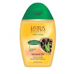 Lotus Herbals Set Of 4 KeraVeda Neemactiv Neem & Reetha Anti Dandruff Shampoo- 150ml Each-30