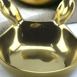 Hind Decor Textured Bunny-Shaped Decorative Bowl-image-13