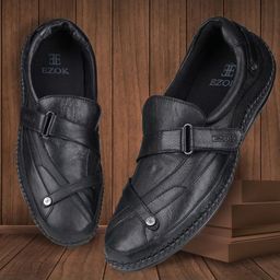 EZOK Men Antibacterial Leather Sneakers-image-6