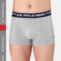 U.S. Polo Assn. Men Pack Of 2  Brand Logo Printed IYAK Trunks IYAI-RG0-P2-picture-18