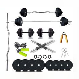 YMD Set Of 22 Rods & Plates Home Gym Combo-33