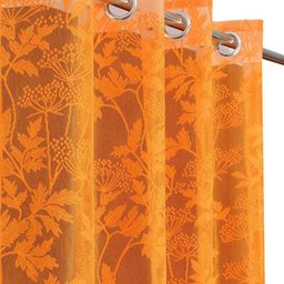 Galaxy Home Decor Orange Set of 2 Sheer Long Door Curtain-image-89