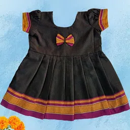 Mom and Me Black Cotton Dresses-image-16